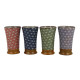 Set of 4 asanoha cups