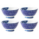Set of 4 umbrella rice bowls