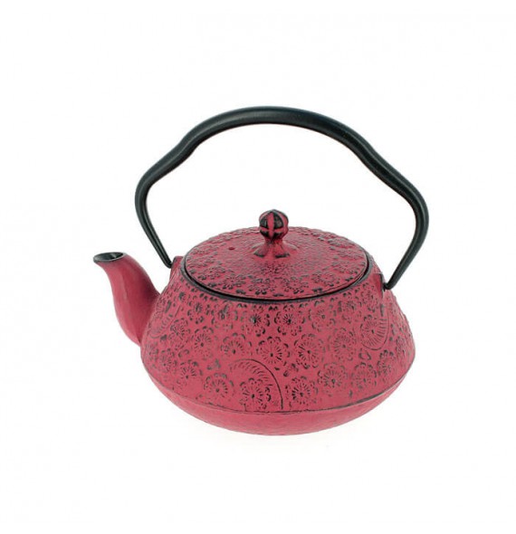 Teapot cast iron Japanese sakura